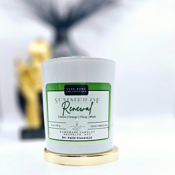 Luxe strong scented candle with Wooden wicks and Coco Apricot creme wax - Picture 7 of 10